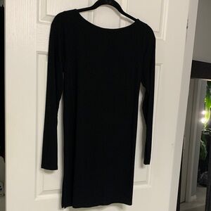 Eileen Fisher Classic Black Long Sleeve Tunic Top